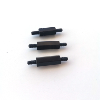 # 4-40 دو طرفه حلقه دار هیکس براکت برای اتصال شاسی سرد جعل شده M3 10mm الکتروفورز سیاه هیکس استد