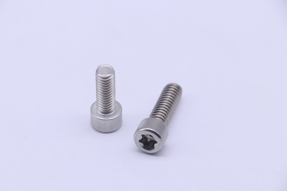 پیچ فولادی ضد زنگ سر استوانه ای DIN912 SS316 1/4-20*3/4 اینچ برای ماشین Torx