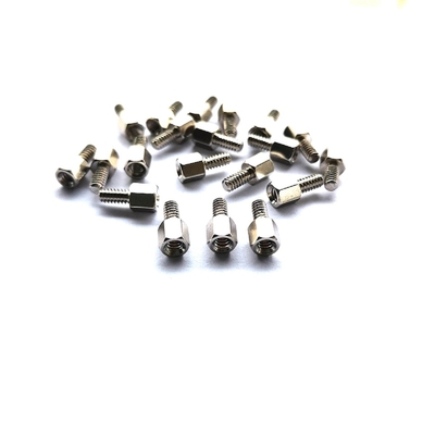 10.8mm Hex پولیش شده #4-40 سر فولاد پیچ های ایستاندف فولاد ضد زنگ یک پیچ ایستاندف هکساگونال