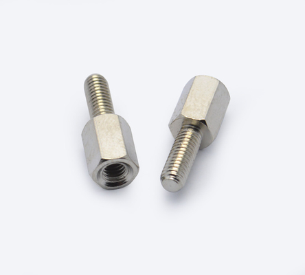 10.8mm Hex پولیش شده #4-40 سر فولاد پیچ های ایستاندف فولاد ضد زنگ یک پیچ ایستاندف هکساگونال