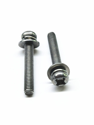 SEMS پیچ ماشین فولاد کربن زنک نیکل آلیاژ فولاد ضد زنگ رنگ اصلی M4X16