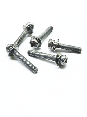 SEMS پیچ ماشین فولاد کربن زنک نیکل آلیاژ فولاد ضد زنگ رنگ اصلی M4X16