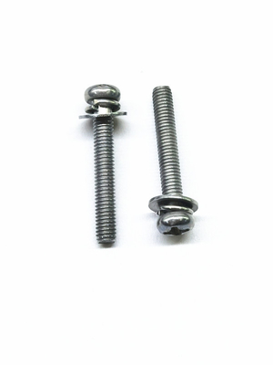 SEMS پیچ ماشین فولاد کربن زنک نیکل آلیاژ فولاد ضد زنگ رنگ اصلی M4X16