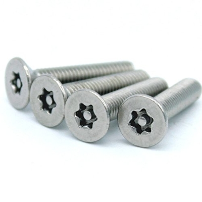 با استانداردهای ISO 9001 مطابقت دارد پیچ های امنیتی بالا در درون PIN Torx Groove