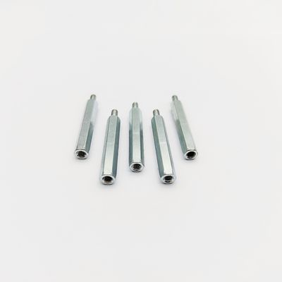 فاصل شش گوش استیل ضد زنگ A4-80 M3-M8، طول 31 میلی‌متر، آبکاری آبی-روی