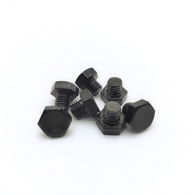 M8x1.25mm فولاد ضد زنگ بولت هکس 12.3mm سیاه الکتروپلاستی شده