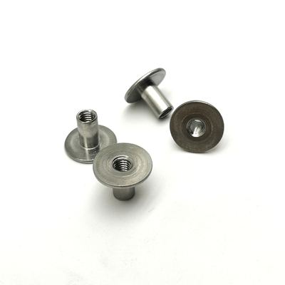 گردنبند سوراخ از فولاد ضد زنگ نایت T Cap استاندارد ANSI 1.583g وزن 13x10mm سوراخ لوله ای نایت های فولادی Bushing