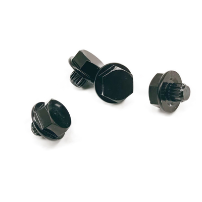 پرچ چرخ کروم SUS304 وزن 3.25 گرم، پرچ چرخ مشکی HEX12.5x13.2