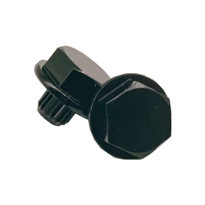 پیچ هاب چرخ الکتروفورز آلیاژ آلومینیوم مشکی M6x1.0 ارتفاع سر 6.8 میلی متر