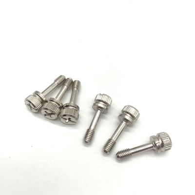 پیچ ماشین فولاد ضد زنگ Groove Knurling , M4 Captive Screw A4-80