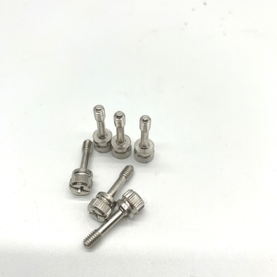 پیچ ماشین فولاد ضد زنگ Groove Knurling , M4 Captive Screw A4-80