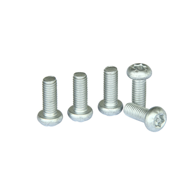 6-32 × 1/2 اینچ دستگاه امنیتی ضد ضربه دکمه پیچ 6 لوب سر پین مرکزی Torx