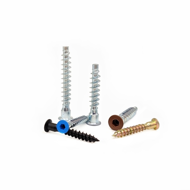 پیچ های کابینت چوبی ضد غوطه ور 2.9mm M6 * 50 M7 * 28 پیچ های خودکشی شش گوشه ای