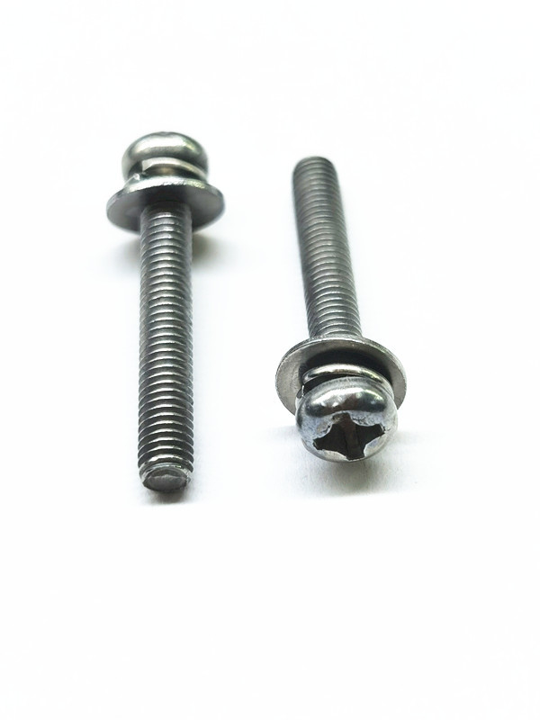 SEMS پیچ ماشین فولاد کربن زنک نیکل آلیاژ فولاد ضد زنگ رنگ اصلی M4X16