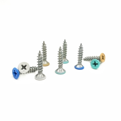 DIN فولاد ضد زنگ پیچ های خود را در حال ضربه زدن Countersunk هکساگونال Cross Mountain سیم برای روشنایی