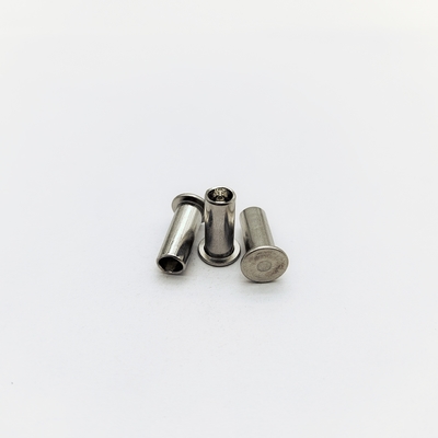 میخ پرچ های نیمه لوله ای سر تخت استیل ضد زنگ 304 M3-M6