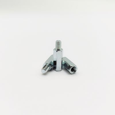 پیچ فاصله‌دهنده شش گوش نر و ماده سنگین - درجه صنعتی - روکش آبی-روی - M4 تا M10