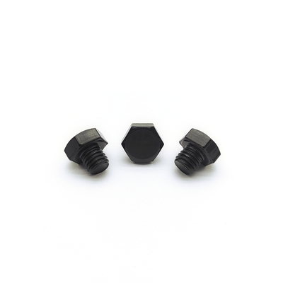 M8x1.25mm فولاد ضد زنگ بولت هکس 12.3mm سیاه الکتروپلاستی شده