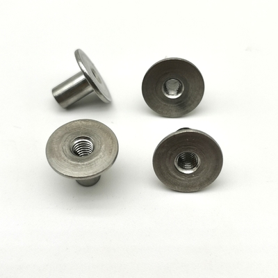 گردنبند سوراخ از فولاد ضد زنگ نایت T Cap استاندارد ANSI 1.583g وزن 13x10mm سوراخ لوله ای نایت های فولادی Bushing